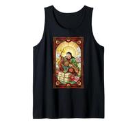 Stained Glass Japanese Mythology Daikokuten Shinto God Tank Top