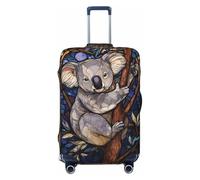 Stained Glass Koala in Tree Elastic Travel Luggage Covers Dustproof Scratch-Resistant Suitcase Protector Fit 22-24 Inch