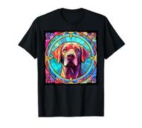 Stained Glass Labrador Dog Mom Dad New Puppy T-Shirt