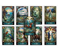 Stained Glass Lenormand Oracle Cards. Art Nouveau Cards. 36 Madame Lenormand Cards for Fortune Telling and Divination