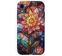 Stained Glass Lotus Flower Cosmic Celestial Mosaic Floral Case for iPhone XR