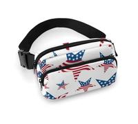 Stained Glass Mosaic Light All Print Waist Bag is Lightweight Practical and Suitable for Unisex