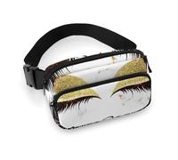 Stained Glass Mosaic Light All Print Waist Bag is Lightweight Practical and Suitable for Unisex