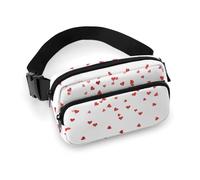 Stained Glass Mosaic Light All Print Waist Bag is Lightweight Practical and Suitable for Unisex