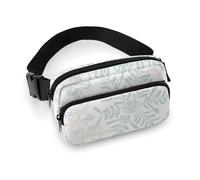 Stained Glass Mosaic Light All Print Waist Bag is Lightweight Practical and Suitable for Unisex