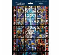 Stained Glass Nativity Portrait Traditional Advent Calendar, Gift