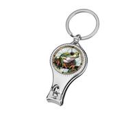 Stained Glass of A Tree Frog with Big Eyes Nail Clippers Toenail Clipper Cutters Professional Nail Trimmer Nail Cuticle Cutter for Women Men