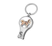 Stained Glass Orange Butterfly on Dog Nose Nail Clippers Toenail Clipper Cutters Professional Nail Trimmer Nail Cuticle Cutter for Women Men