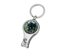 Stained Glass Panther Through Jungle Nail Clippers Toenail Clipper Cutters Professional Nail Trimmer Nail Cuticle Cutter for Women Men