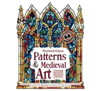 Stained Glass Patterns & Medieval Art Coloring Book for Die-Hard Adults: Enchanting Cathedral Windows, Sacred Mosaics & Ornate Gothic Designs for Mindful Creativity (Large Print)