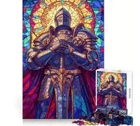 Stained Glass Peacekeeper 1000 Piece Jigsaw Puzzle for Teenagers Brain Challenge Toy Relax Time Precise Cut Art Display 38x26cm