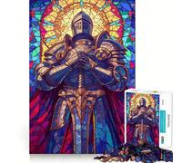 Stained Glass Peacekeeper Jigsaw Puzzles for Adults 1000 Piece Enhance Recall Leisure Time Exact Edge Festival Gift 50x75cm