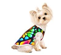 Stained glass Pet Breathable Sleeveless T-shirt S for Small Dogs and Cats, Soft, Comfortable, Stylish