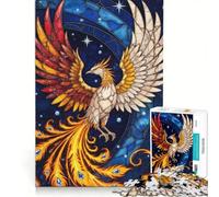 Stained Glass Phoenix Rising Puzzle