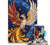 Stained Glass Phoenix Rising Puzzle