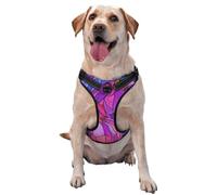 Stained Glass Pumpkins No Pull Dog Harness Adjustable Reflective Oxford Easy Control Medium Large Dog Harness