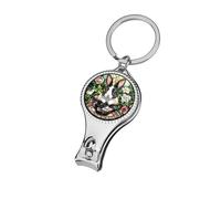 Stained Glass Rabbit in A Teacup Nail Clippers Toenail Clipper Cutters Professional Nail Trimmer Nail Cuticle Cutter for Women Men
