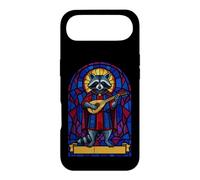Stained Glass Raccoon Bard Playing Lute Medieval Cool Funny Case for iPhone Air