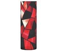 Stained Glass Red Black Valentine's Day Plastic Cylinder Vases for Flowers 11.8 x 3.9 Inch Candle Vase Modern Vases for Office Living Room Bedroom Party Decor accesorios decorativos para