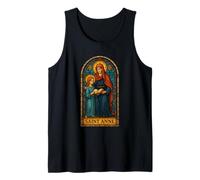 Stained Glass Saint Anne Tank Top