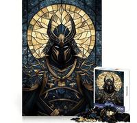 Stained Glass Samurai 1000 Pieces Jigsaws Adults Puzzles Logic Boost Toy Bonding Time Premium Edge Premium Gift 38x26cm