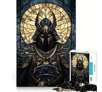 Stained Glass Samurai 1000 Pieces Jigsaws Adults Puzzles Logic Boost Toy Bonding Time Premium Edge Premium Gift 38x26cm