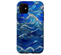 Stained Glass Sea Wave Nautical Style for Women Case for iPhone 11