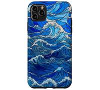 Stained Glass Sea Wave Nautical Style for Women Case for iPhone 11 Pro Max