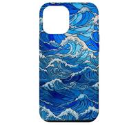 Stained Glass Sea Wave Nautical Style for Women Case for iPhone 12 Pro Max