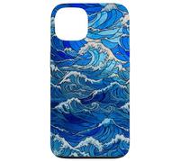 Stained Glass Sea Wave Nautical Style for Women Case for iPhone 13