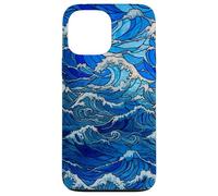 Stained Glass Sea Wave Nautical Style for Women Case for iPhone 13 Pro Max