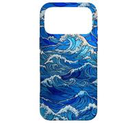 Stained Glass Sea Wave Nautical Style for Women Case for iPhone 17 Pro Max