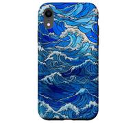 Stained Glass Sea Wave Nautical Style for Women Case for iPhone XR