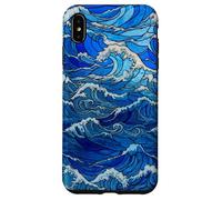 Stained Glass Sea Wave Nautical Style for Women Case for iPhone XS Max