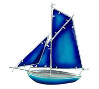Stained Glass Sloop, 30cm