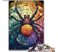 Stained Glass Spider Adult Jigsaws 2000 Pieces Difficult, for Educational Game Challenge Toy Birthday Present, Gifts, Wall Art (70x100cm)