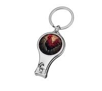 Stained Glass Spooky Chicken Nail Clippers Toenail Clipper Cutters Professional Nail Trimmer Nail Cuticle Cutter for Women Men