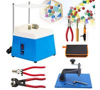 Stained Glass Starter Kit with Grinder and Circle Cutter, Includes Lead Came for Beginners, DIY Glass Shaping and Grinding Tool Set