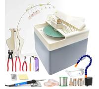 Stained Glass Starter Kit with Grinder, Cutting Kit, Soldering Iron & Water Supply, Crafting Tool Set for DIY Projects
