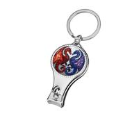 Stained Glass Two Dragons Nail Clippers Toenail Clipper Cutters Professional Nail Trimmer Nail Cuticle Cutter for Women Men
