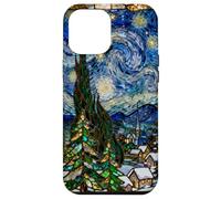 Stained Glass Vintage Van Gogh Starry Night Christmas Case for iPhone 12 Pro Max