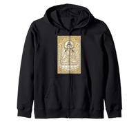 Stained Glass White Tara Buddha Mantra Buddhism Zip Hoodie