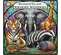 Stained Glass Wildlife Wonders Coloring Book: A coloring journey through natures wonders