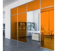 Stained Glass Window Film Orange 50 x 200cm