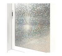 Stained Glass Window Film Window Stickers Glass Sticker Anti Film The PET Electrostatic Patch Self-Adhesive Frosted(Small Mosaics,60 cm x 100 cm)