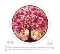 Stained Glass Window Hanging, Bird Scenery Suncatchers for Home Decors Acrylic Puzzle Sun Catchers Ornament Birthday Gift Acrylic Window Panel