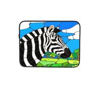 Stained Glass Zebra Pattern Laptop Sleeve Case Notebook Computer Pouch Tablet Briefcase Carrying Bag for Work 12 Inch