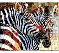 Stained Glass Zebras