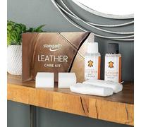 Staingard Leather Care Kit, 250ml Protection Cream and Soft Cleaner, Complete Sofa Furniture Maintenance Set with Sponges