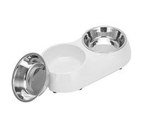 Stainl Steel Nonslip Double Pet Bowls Household Food Water Feeder For Medium And Small Pet S Yellow Pet Plieog Daily Neies (#7)